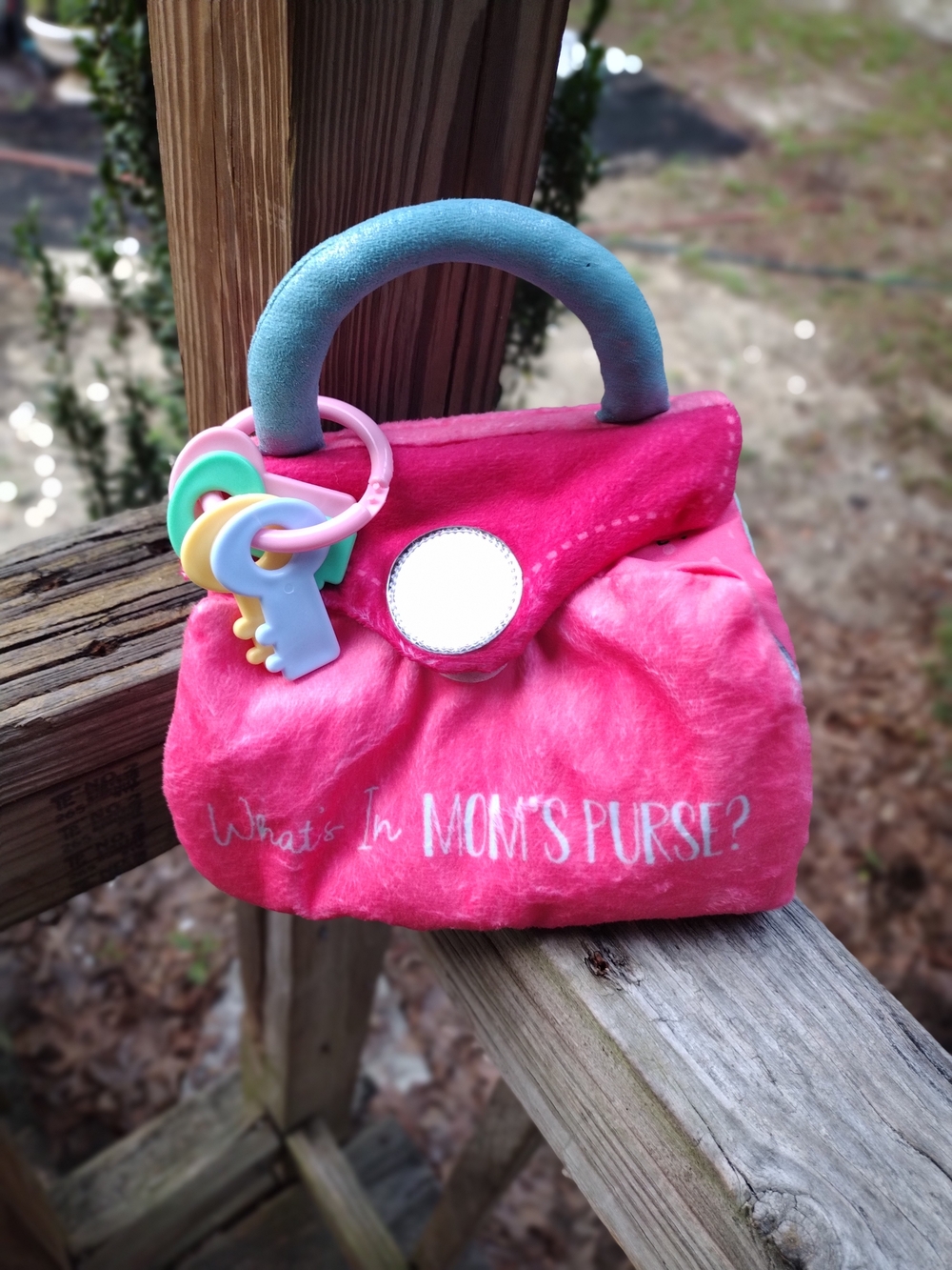 Pink Plush 'What's In Mom's Purse?' Toy Purse Book - Picture 3 of 4